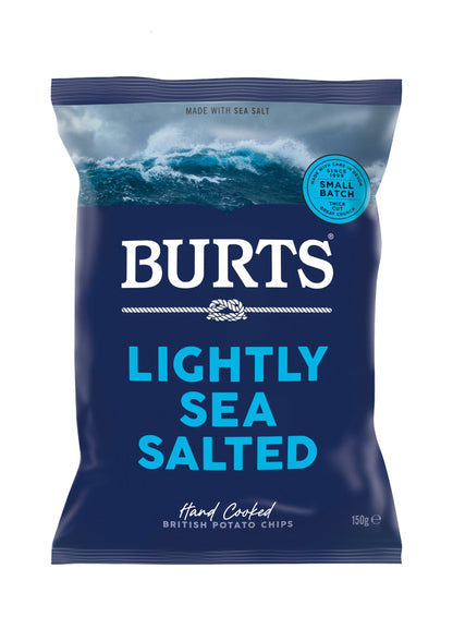 Wholesale Burts Sea Salt Potato Chips Large 5.30oz (150g)- Bulk