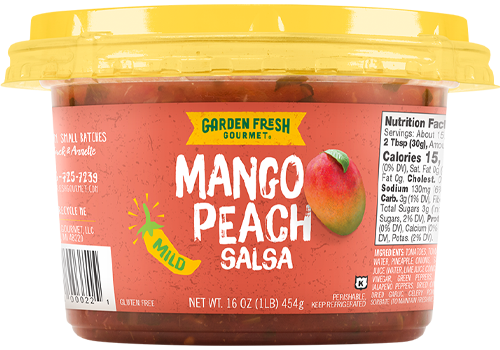 Garden Fresh Gourmet Mango Peach Salsa 16 oz