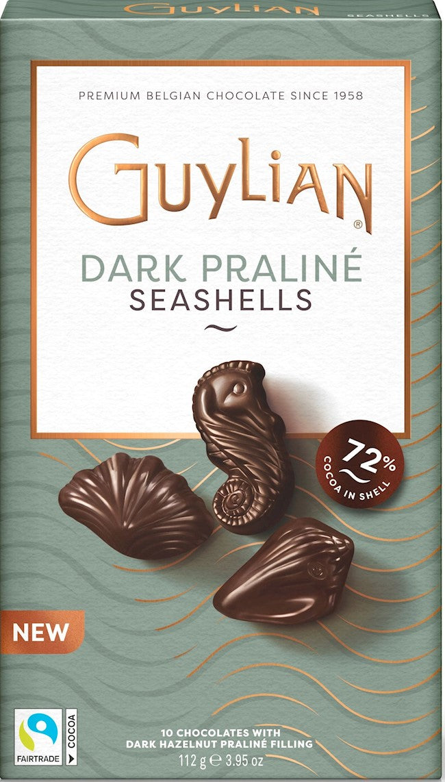 Guylian Sea Shells 125 Gr. - 10-Piece Dark Praline 10 Pieces 4.4Oz (125G)