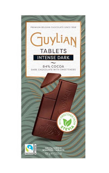 Wholesale Guylian Dark Chocolate 84% Reduced In Sugars With Sweeteners From Stevia Dark Bar 3.5 Oz (4X25G)- Bulk