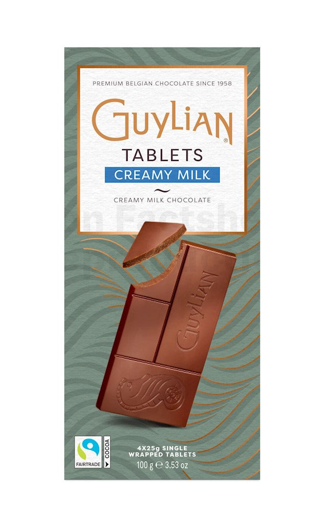 Wholesale Guylian Belgian Chocolate Creamy Milk Bar: Luxury Portion Pack 3.5 OZ- Bulk