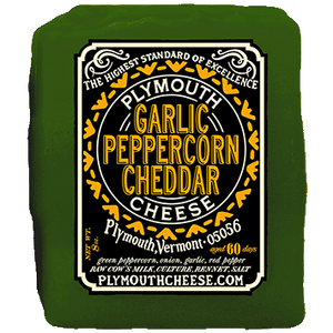 Plymouth Artisan Cheese Garlic Peppercorn cheese 8 oz