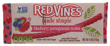 Wholesale Red Vines Made Simple Blueberry Pomegran- ate Tray 4oz- Bulk
