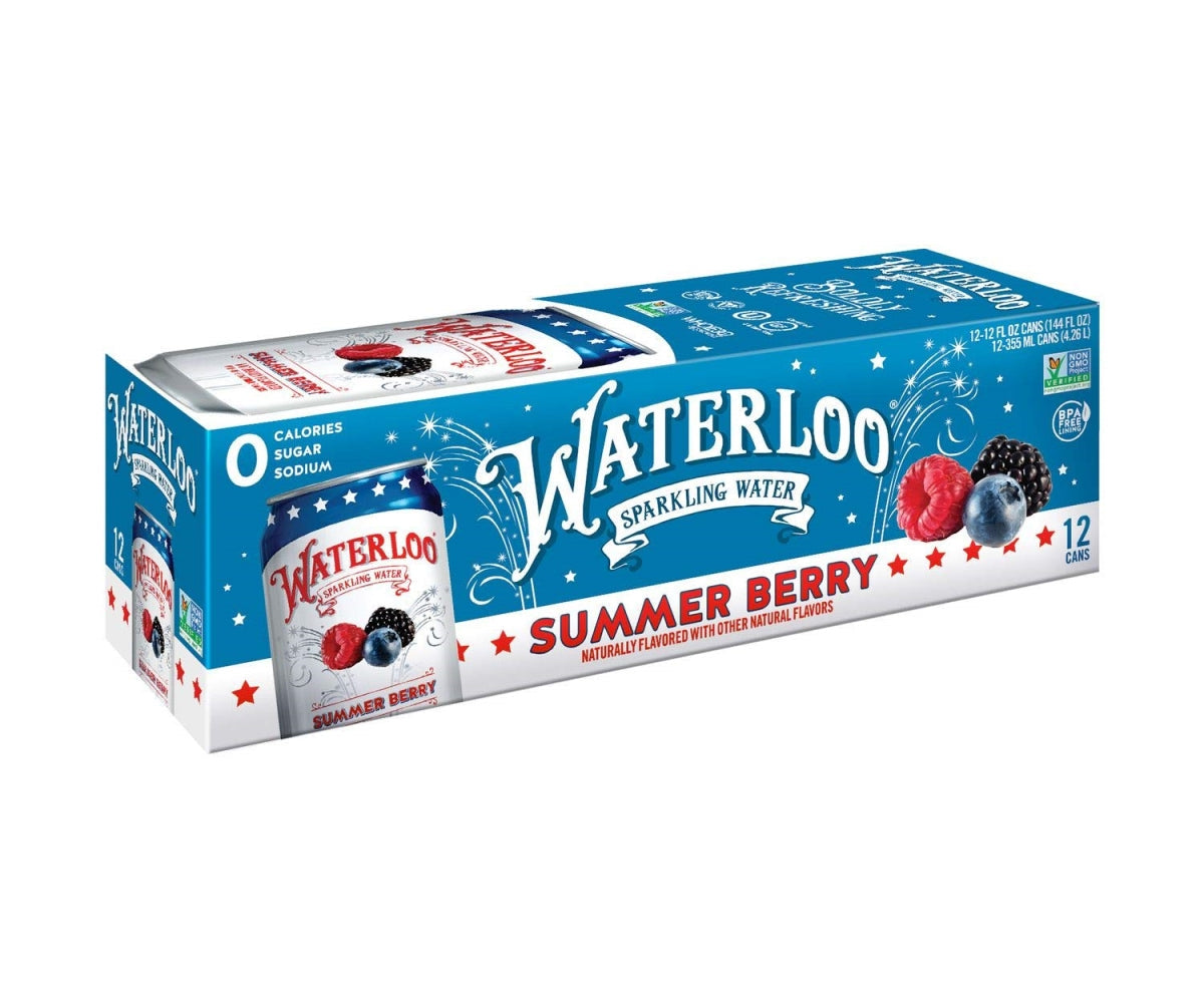 Waterloo Summer Berry Sparkling Water 12 Oz