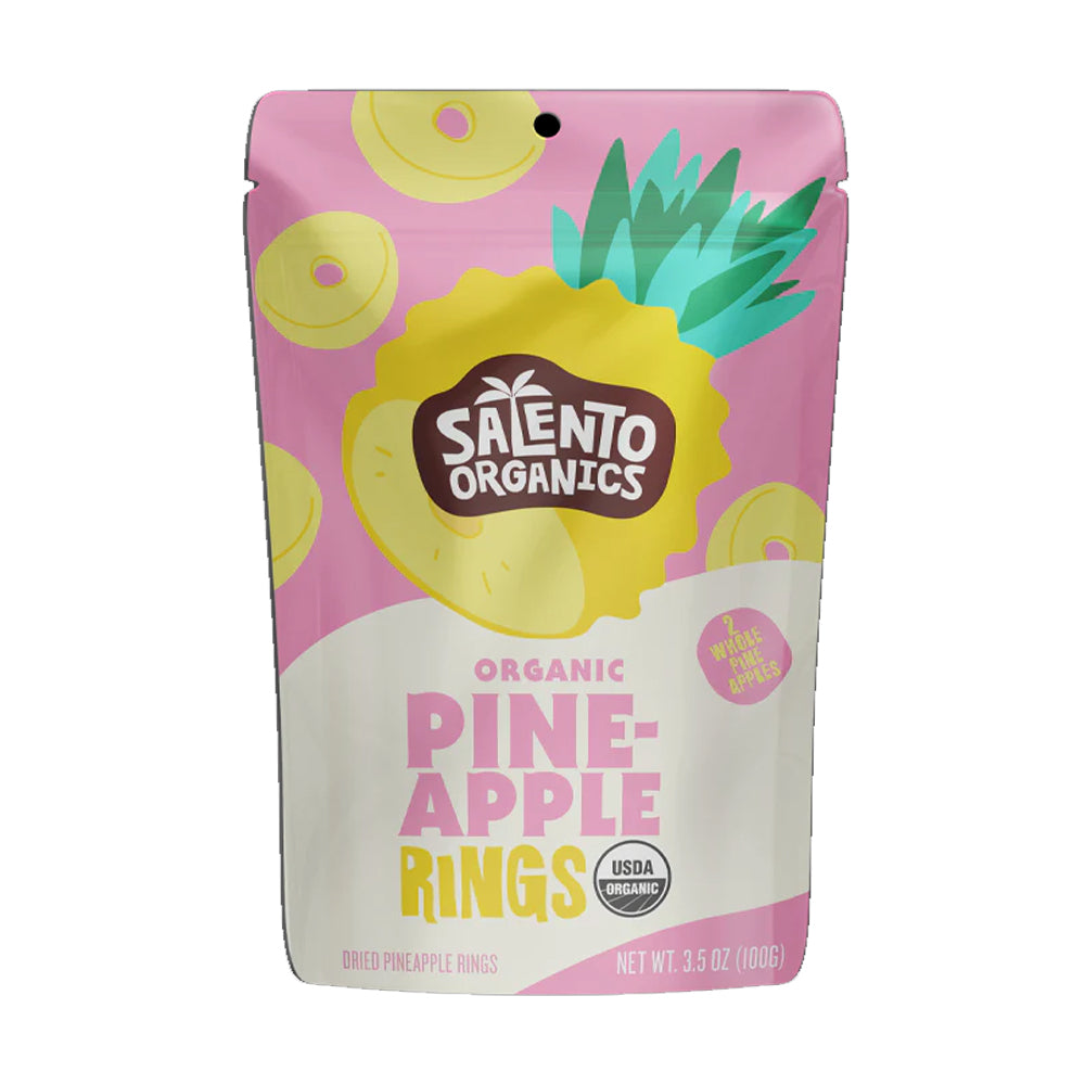 Salento Provisions Organic Dried Pineapple Rings 3.5 oz