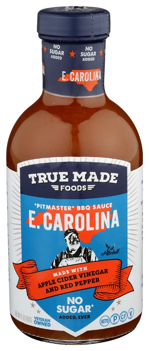 True Foods BBQ Sauce East Carolina 18 oz Bottle