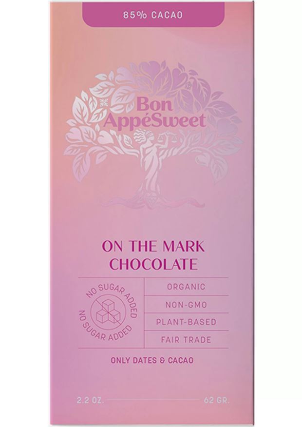 Bon Appesweet On the Mark Premium Chocolate Bar 2.2 Oz