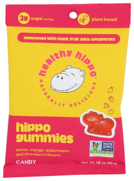 Healthy Hippo Hippo Gummies Candy 1.8 oz