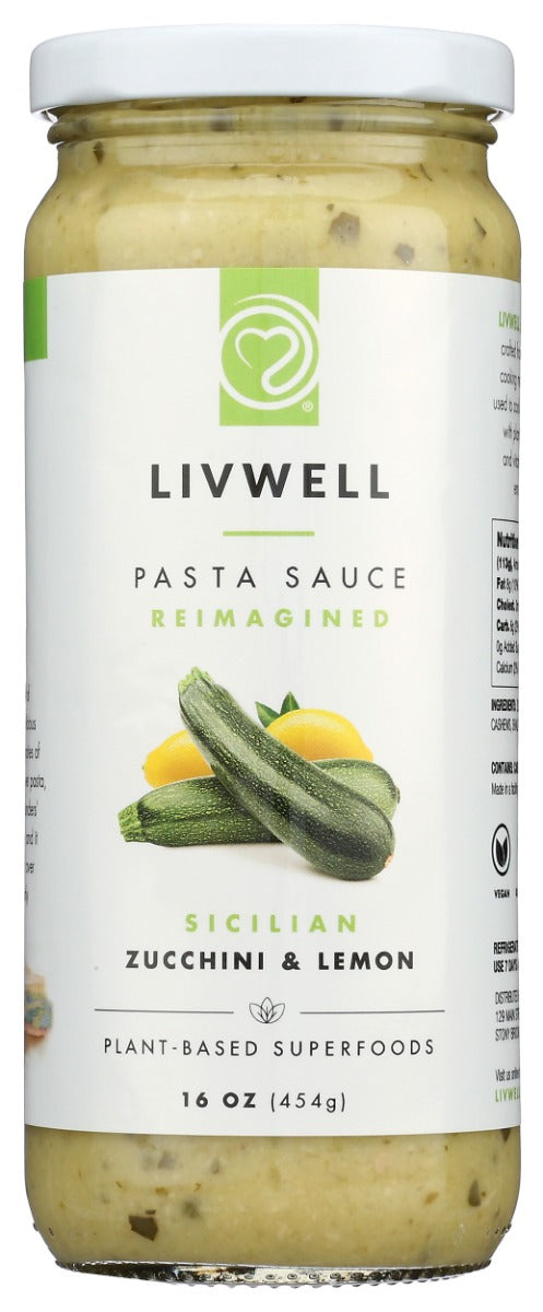 Livwell Foods Sicilian Zucchini & Lemon Sauce 16 oz