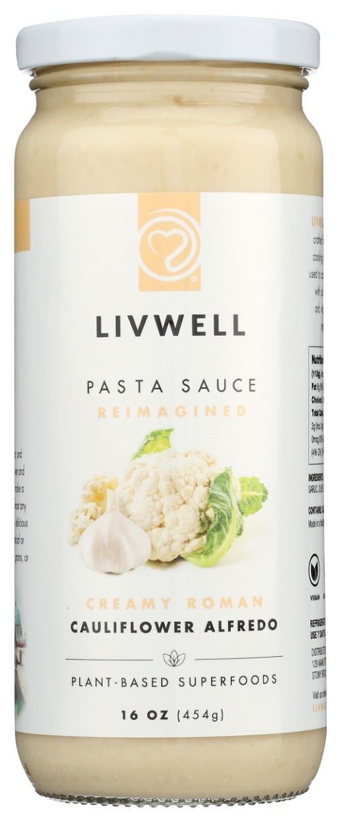 Livwell Foods Roman Cauliflower Alfredo Sauce 16 oz