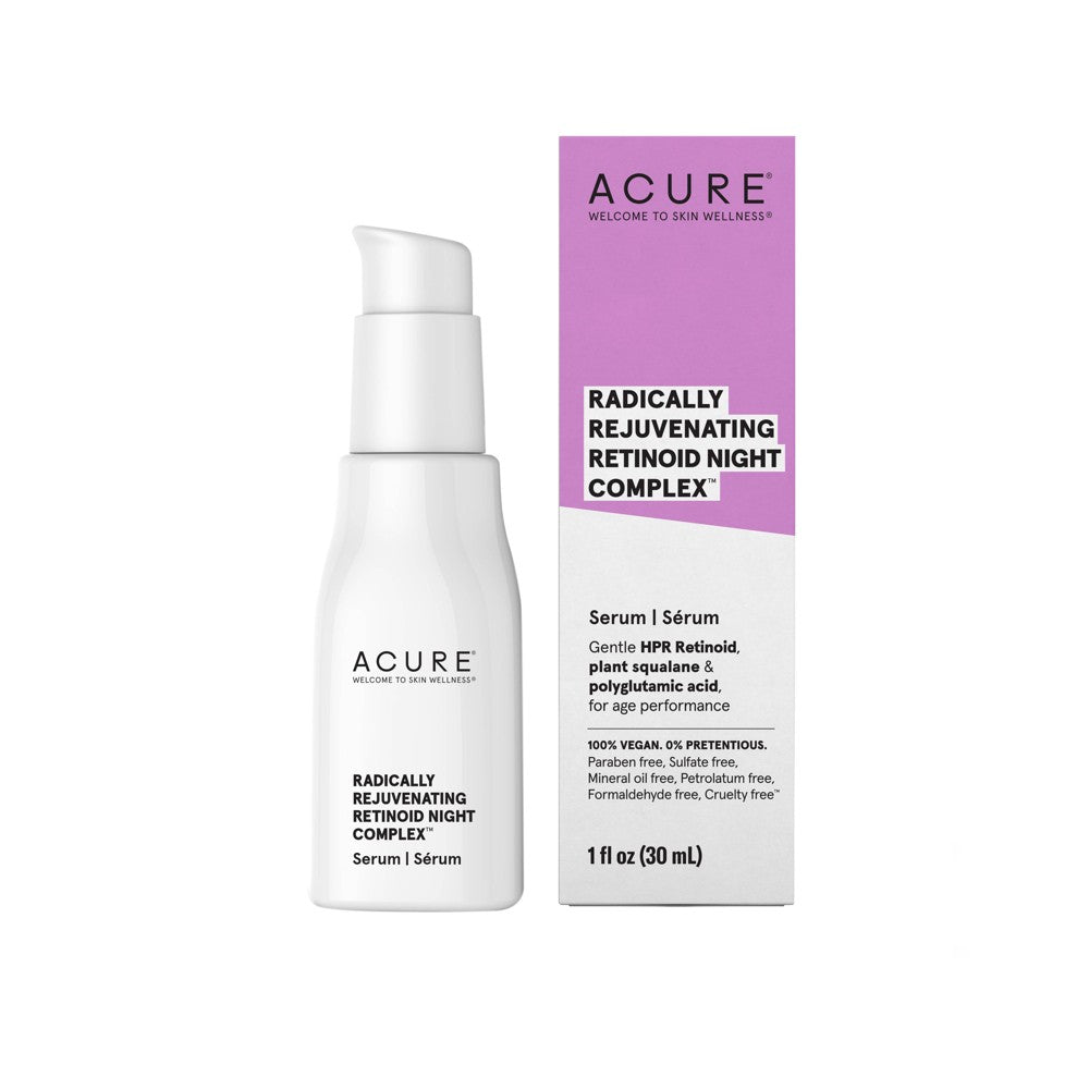 Acure® Radically Rejuvenating Retinoid Night Complex Serum Bottle