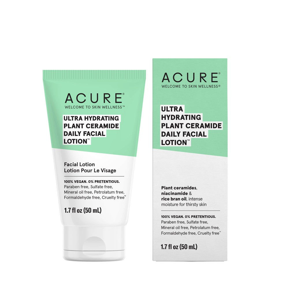 Acure Ultra Hydrating Plant Ceramide Daily Facial Lotion 1.7 oz Bottle