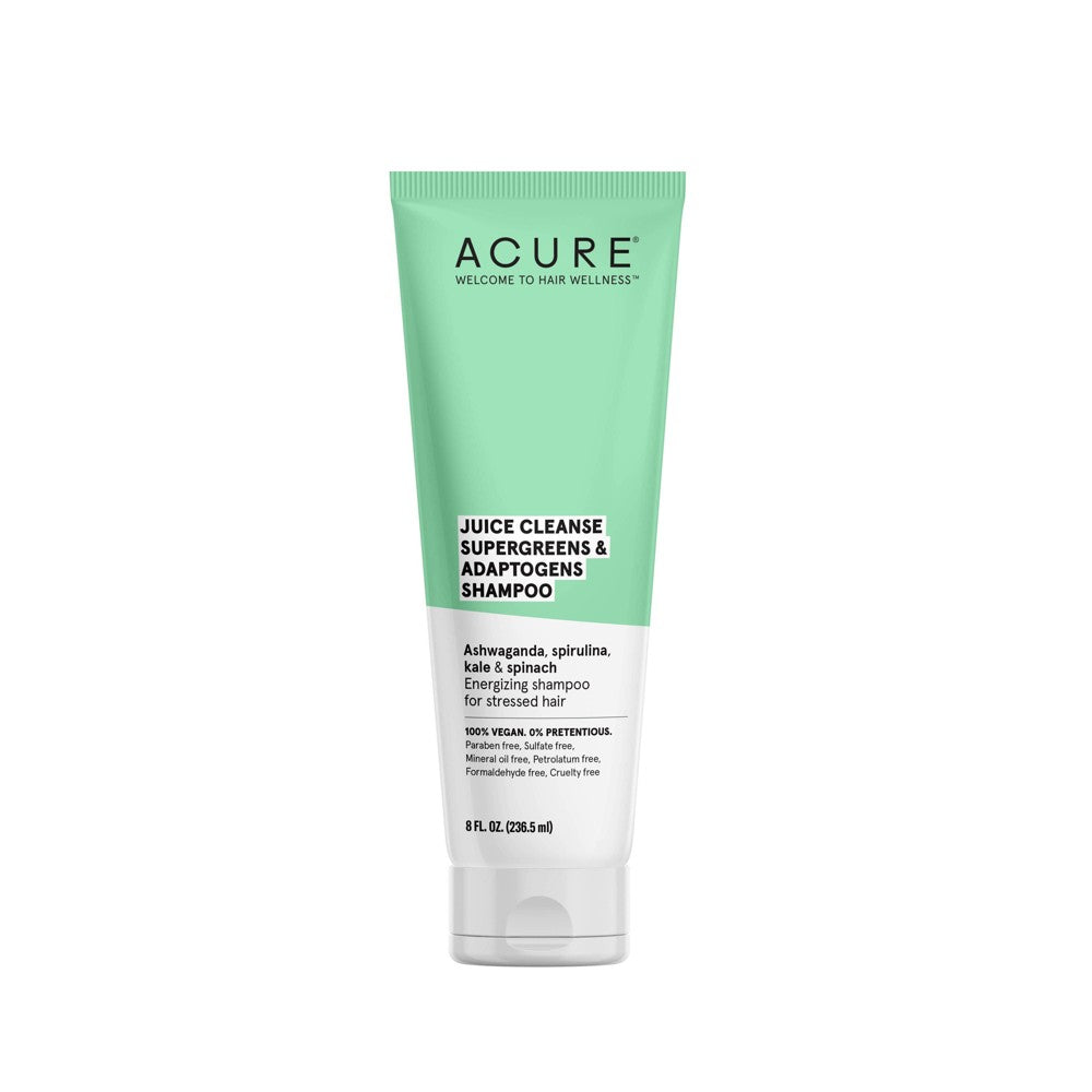 Acure Juice Cleanse Supergreens & Adaptogens Shampoo 8 oz Bottle