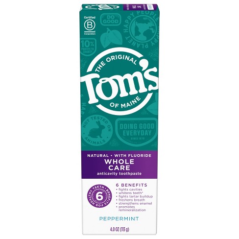 Tom's of Maine Whole Care Toothpaste Spearmint 4 Oz Tube