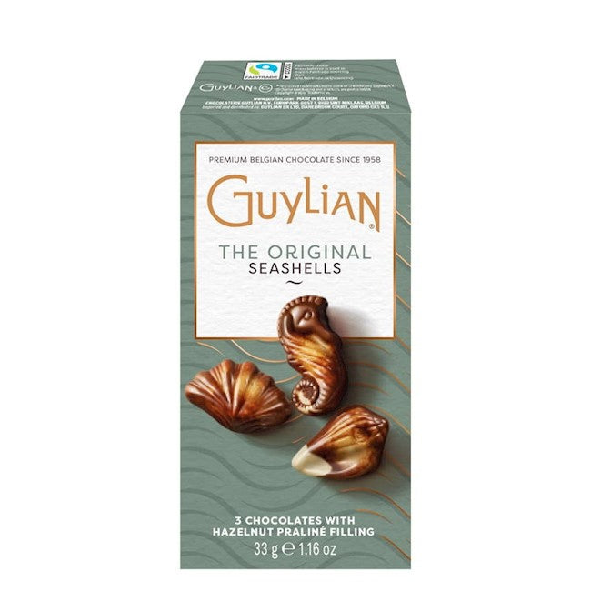 Wholesale Guylian Sea Shells 3-Piece Mini-Giftboxes, 33 grams / 1.16 ounces (4 Displays of 24 Boxes; Total of 96 Boxes) 1.16 OZ- Bulk