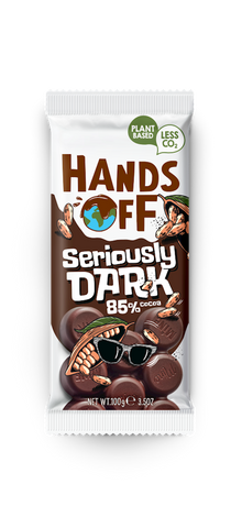 Wholesale Hands Off My Chocolate Vegan Seriously Dark Chocolate Bar, 85% Cocoa 3.5 OZ- Bulk