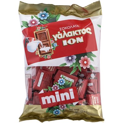 Wholesale Ion Mini Milk Chocolate With Almonds 400G Bag- Bulk