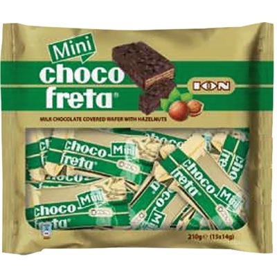 Wholesale Ion Mini Chocofretas With Hazelnut 210G Bag- Bulk