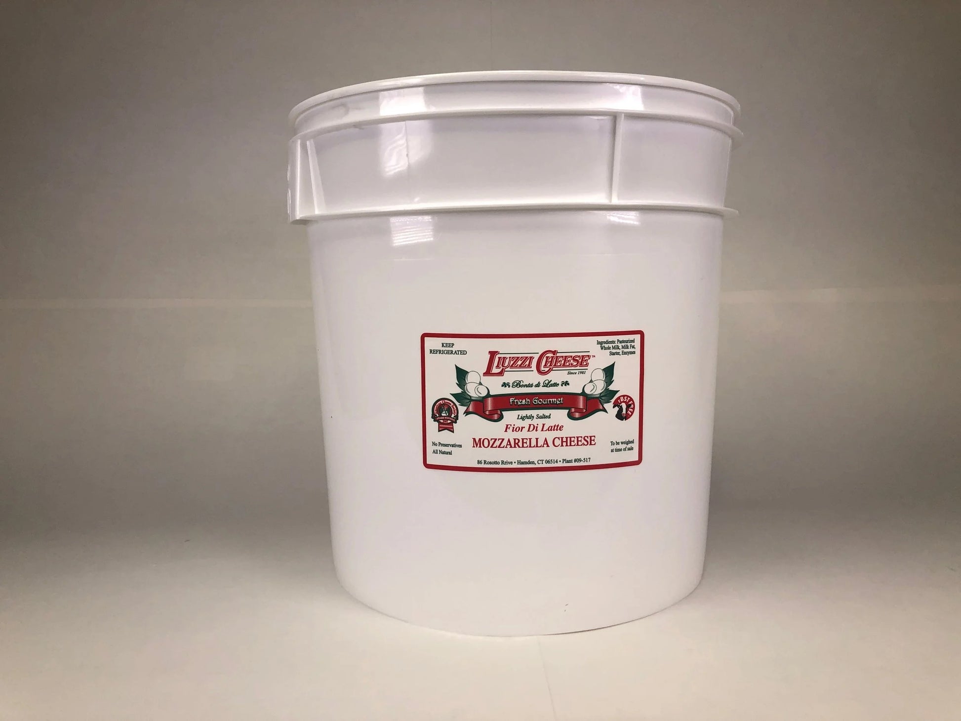 Wholesale Liuzzi Fresh Mozarella Cheese 3 lb- Bulk