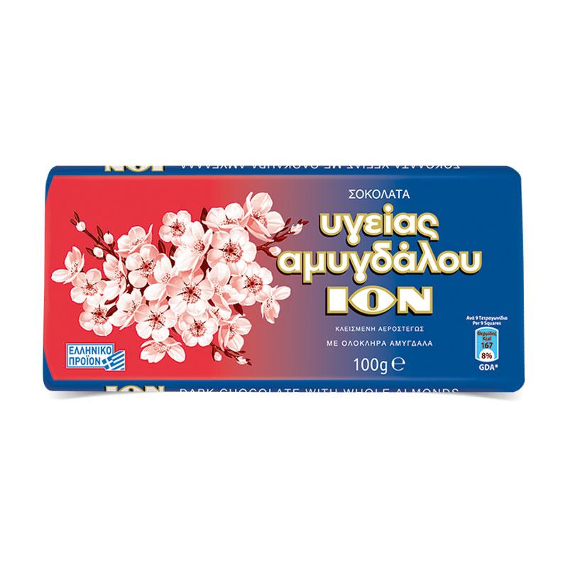 Wholesale Ion Dark Chocolate w/almonds 100g- Bulk