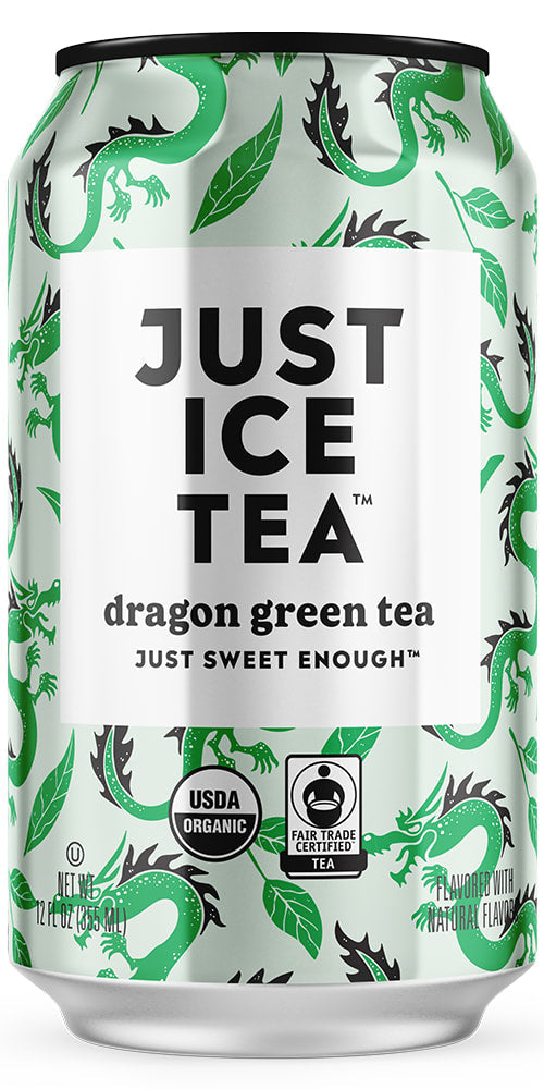 Wholesale Just Ice Tea 12/12Oz Cans Dragon Green Tea- Bulk