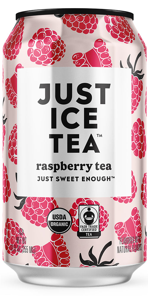 Wholesale Just Ice Tea 12/12Oz Cans Raspberry Black Tea- Bulk