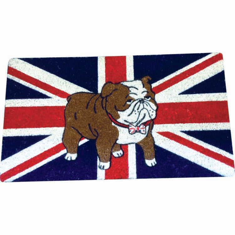 Wholesale Union Jack / British Bulldog Door Mats, 27.5” X 15.5”- Bulk