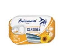 Wholesale Delamaris Sardines in Sunflower Oil 3.17oz (90g)- Bulk