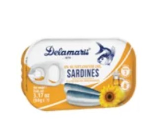 Delamaris Sardines in Sunflower Oil 3.17oz (90g)