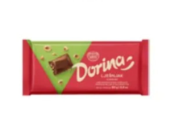 Kras Dorina Chocolate with Chopped Hazelnuts 80 Gram