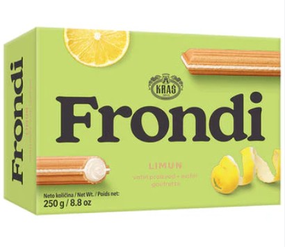 Kras Frondi Maxi Lemon Wafers 250 Gram