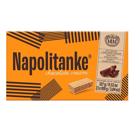 Kras Chocolate Cream Napolitanke Wafers 327 Gram