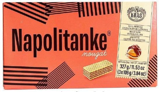 Kras Hazelnut Napolitanke Wafers 327 Gram