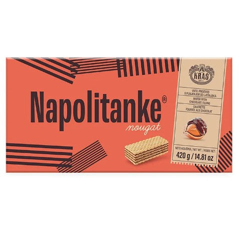 Kras Blok Hazelnut Napolitanke Wafers 420 Gram