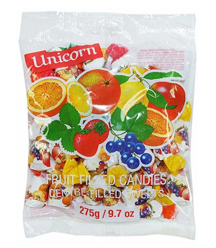 Kras Unicorn Fruit Filled Candy 275 Gram