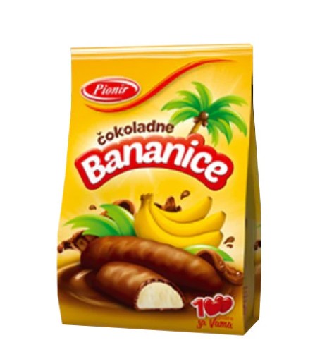 Pionir Cokoladne Bananice 150 Gram