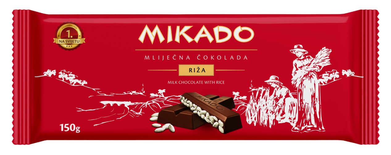 Wholesale Zvecevo Mikado Chocolate with Rice 150 Gram- Bulk
