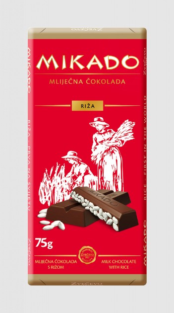 Wholesale Zvecevo Mikado Chocolate with Rice 75 Gram- Bulk