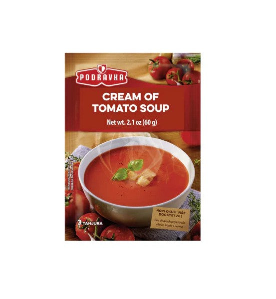 Wholesale Podravka Cream of Tomato Soup 60 Gram- Bulk