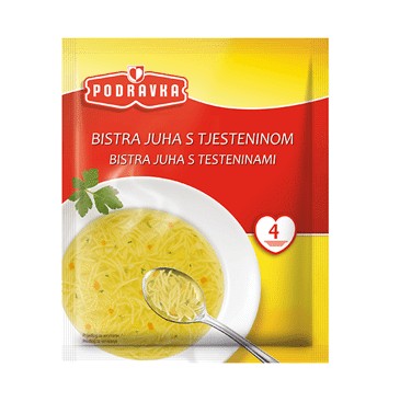 Wholesale Podravka Clear Pasta Soup 45 Gram- Bulk
