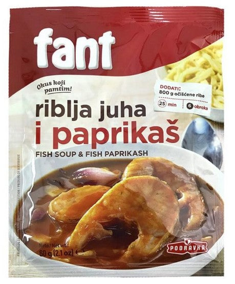 Wholesale Podravka Seasoning Mix for Fish Soup 60 Gram- Bulk