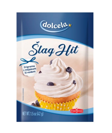 Wholesale Podravka Whipped Topping Powder HIT 42 Gram- Bulk