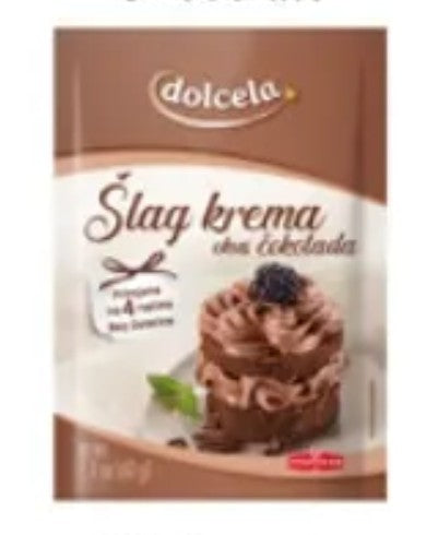 Wholesale Podravka Whipped Cream / Slag Krem Chocolate 45 Gram- Bulk