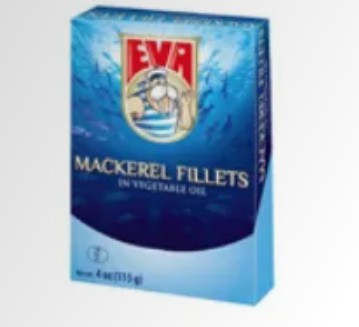 Podravka Eva Mackerel Fillets in Vegetable Oil 100 Gram