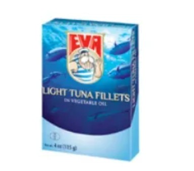 Podravka Eva Tuna Fillet in Vegetable Oil 4 OZ (100g)