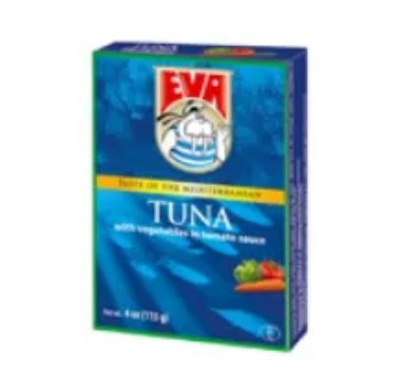 Podravka Eva Tuna with Vegetables in Sauce 4 OZ (100g)