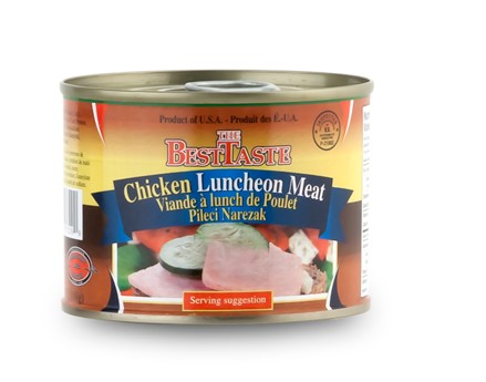 Wholesale B&S Chicken Lunch Loaf (Pileci Narezak) - 200 Gram Tins-36 Ct Case Bulk