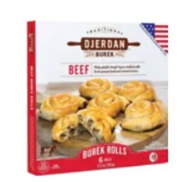 Wholesale DJERDAN Beef Burek Rolls 850 Gram- Bulk