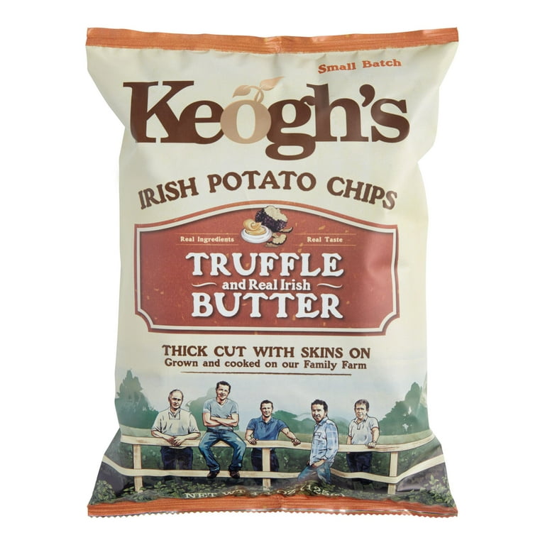 Keogh's Truffle and Irish Butter Potato Chips 4.4oz 12ct