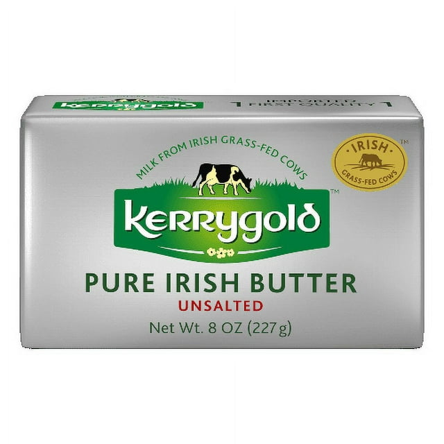Kerrygold Grass-Fed Unsalted Pure Irish Butter Foil 8 oz 20ct